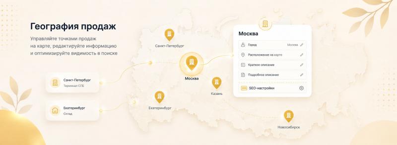 География продаж - Интернет магазин 
