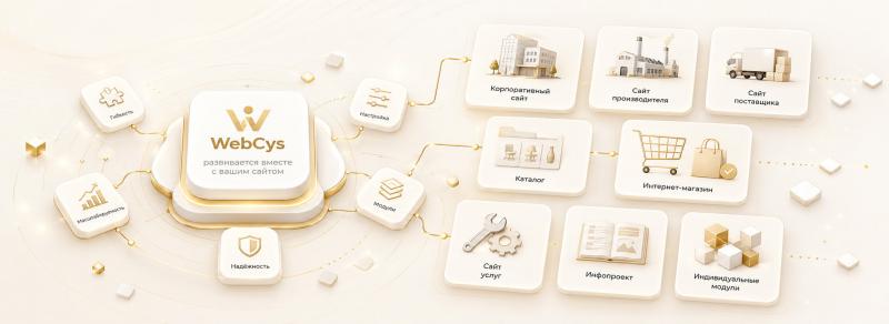 WebCys развивается вместе с вашим сайтом - Интернет магазин 